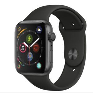Apple Watch Series 4 Aluminum Case Black Sport Band 44MM